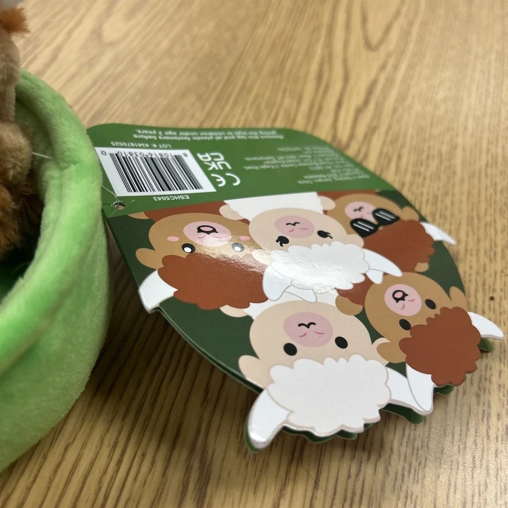 Emotional Support Highland Cows Plush Set with Basket - Perfect Gift for All Age